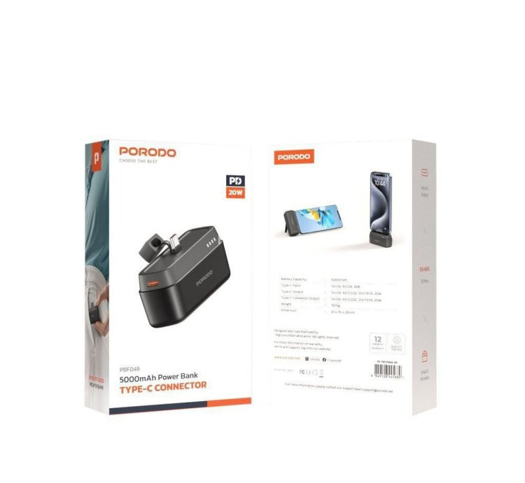 Porodo Mini Portable Power Bank (5000mAh) Review: Compact Power Without the Cables